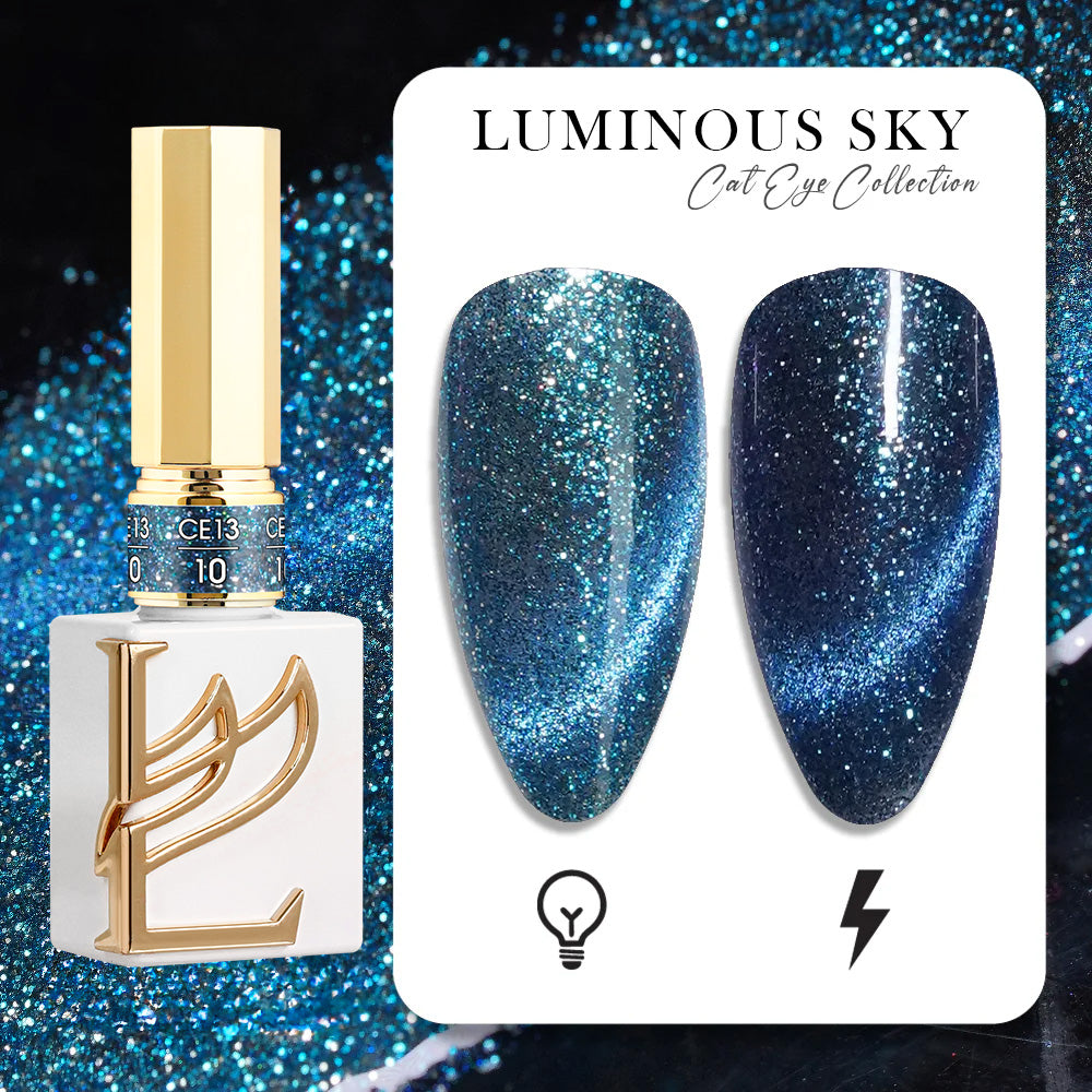 Lavis CE13-10 Luminous Sky cat eye gel polish, photo 2 of 12