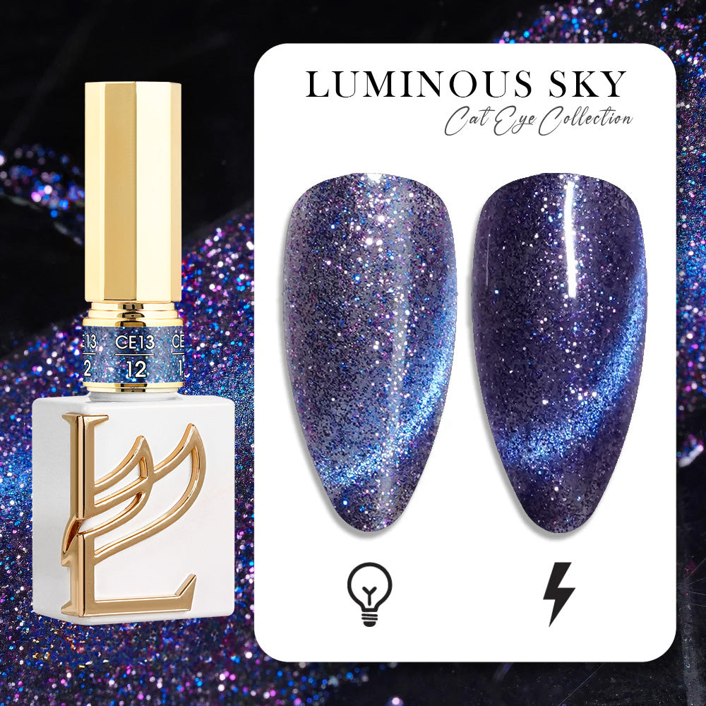 Lavis CE13-12 Luminous Sky cat eye gel polish, photo 2 of 12